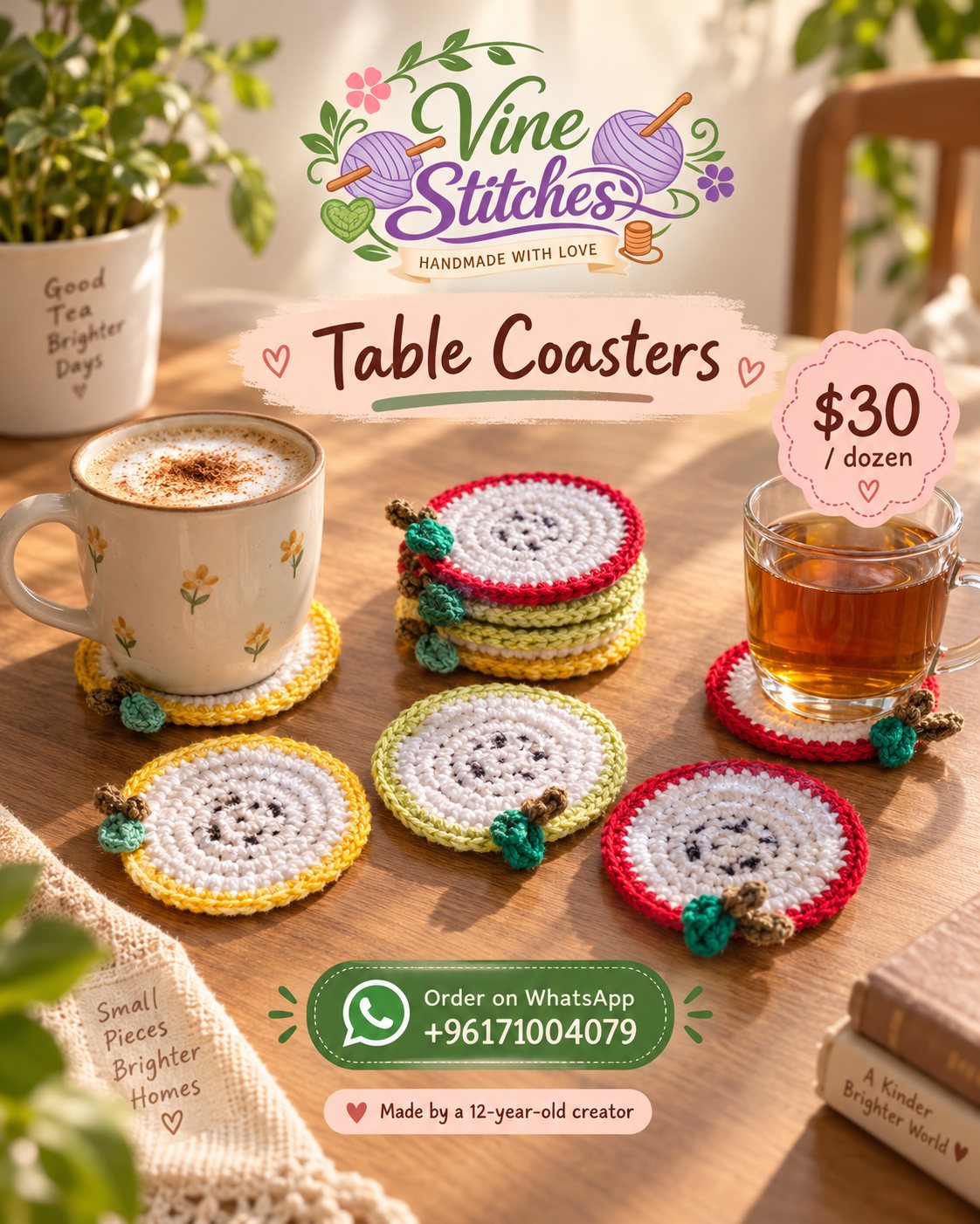 Table Coasters – Set of 12